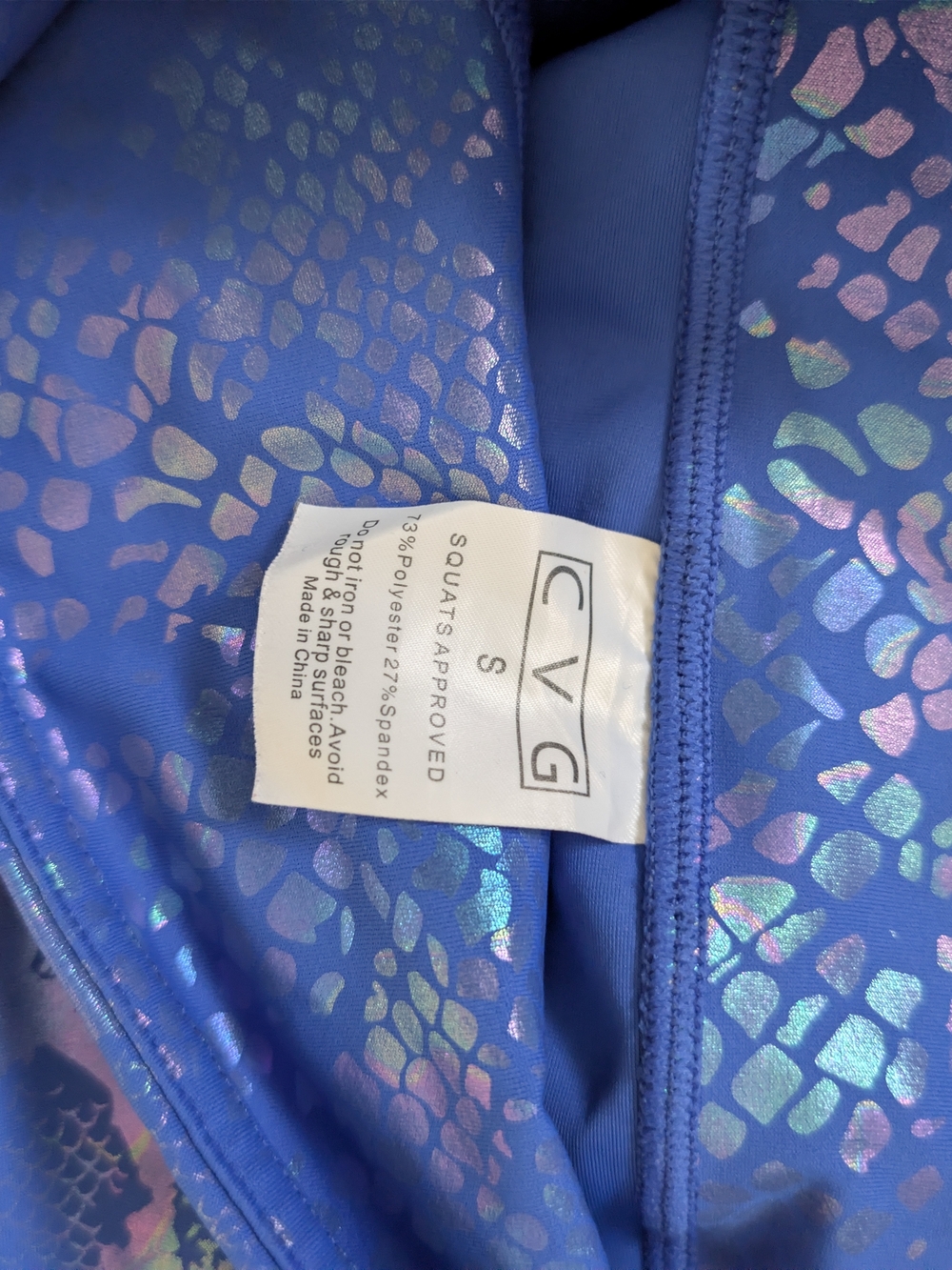 Blue Patterned CVG Capris - Small - Picture 2 of 3